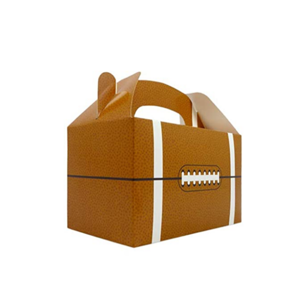 Small Football Gable Gift Boxes, 8ct