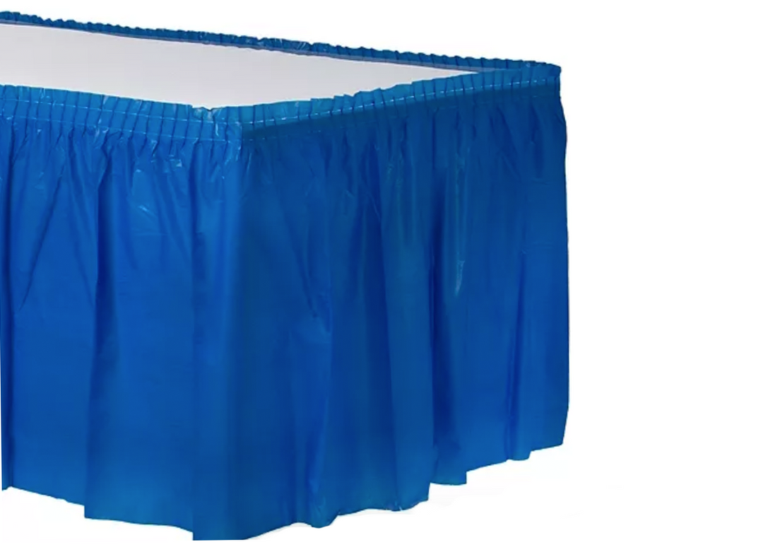 blue table skirt near me 