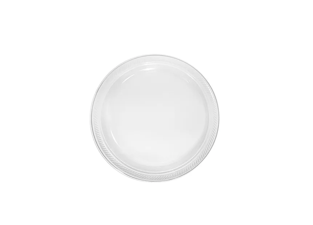 clear dessert plate