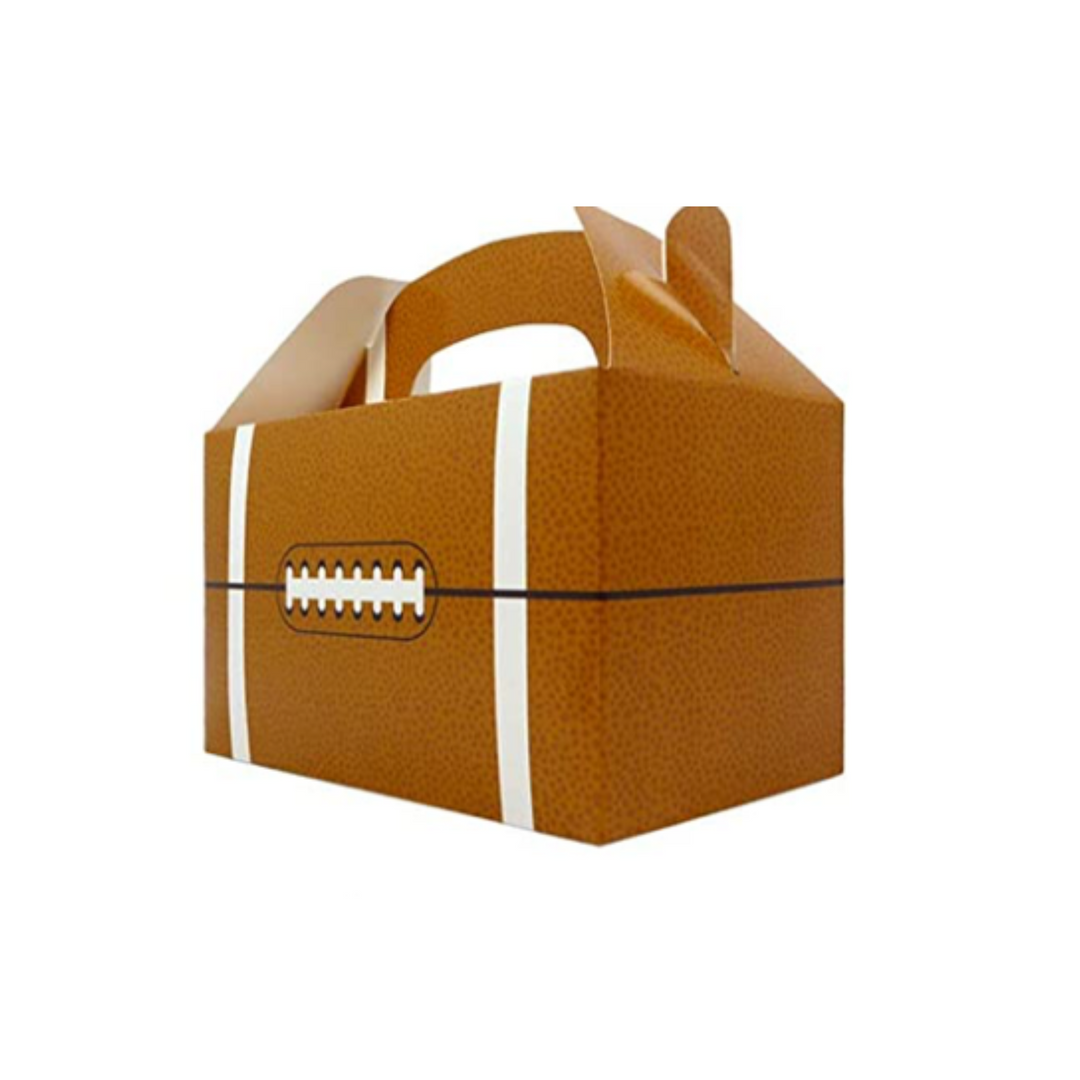 Small Football Gable Gift Boxes, 8ct