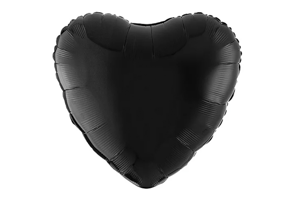 Black heart-shaped balloon