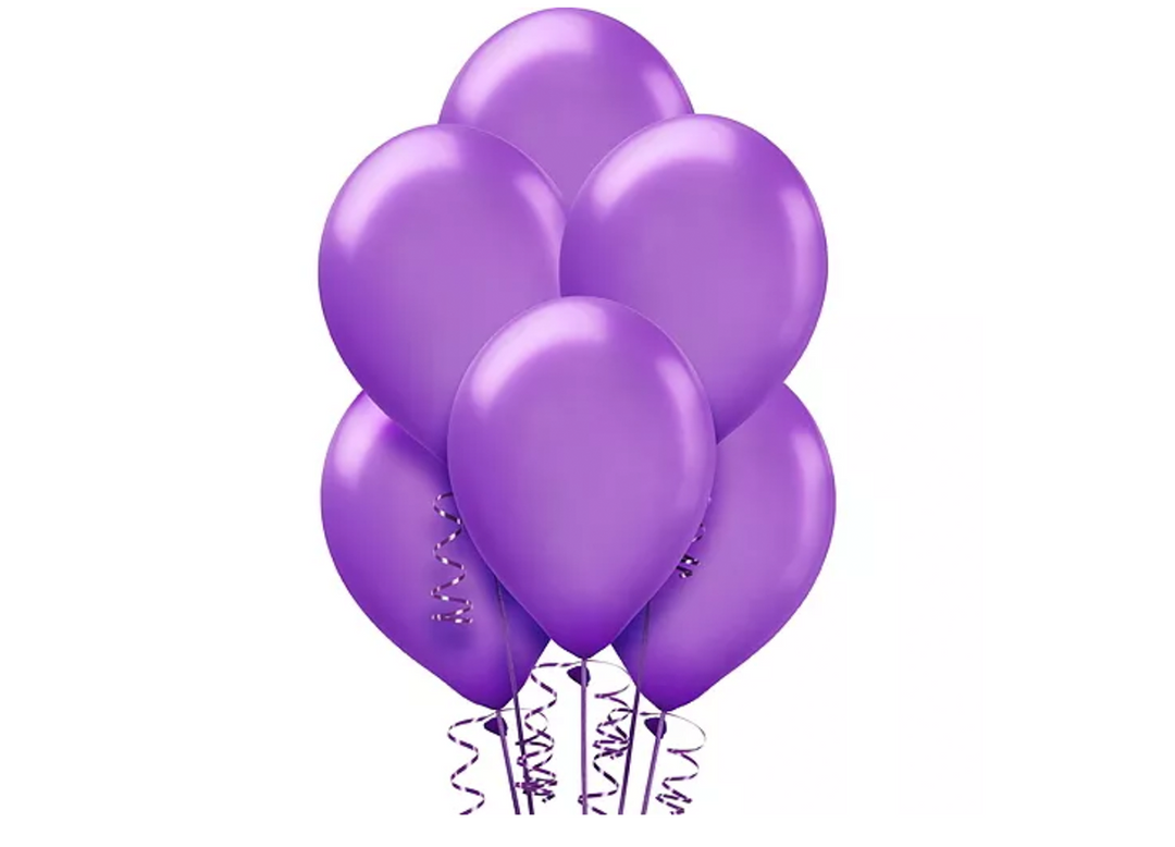 Purple latex balloons near me 