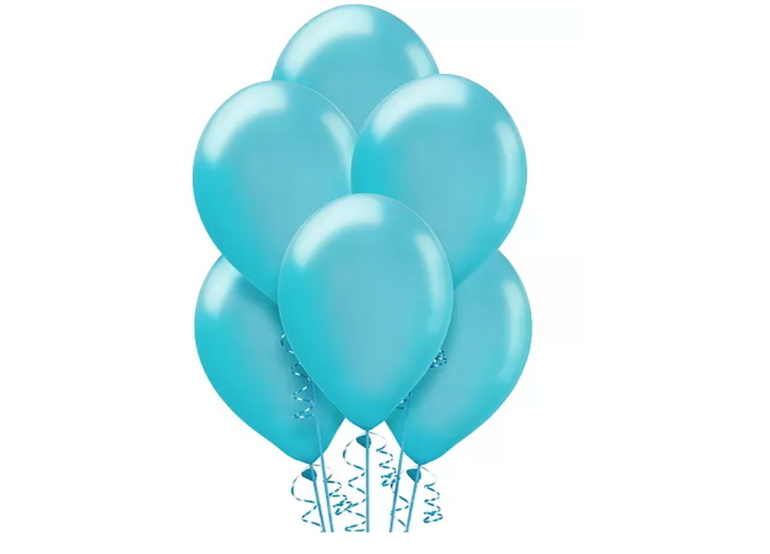 turquoise latex balloons near me 