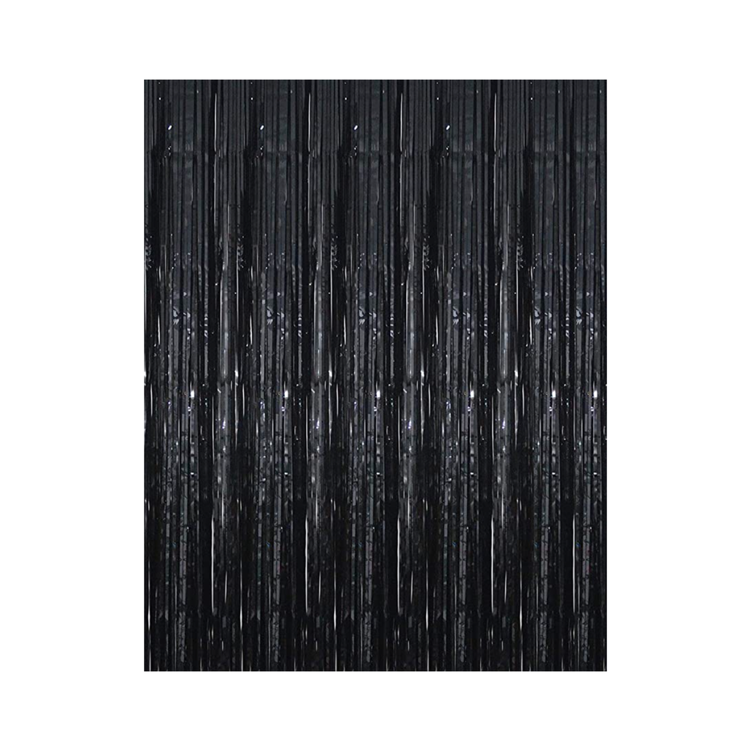 Black back drop curtain for parties and events 