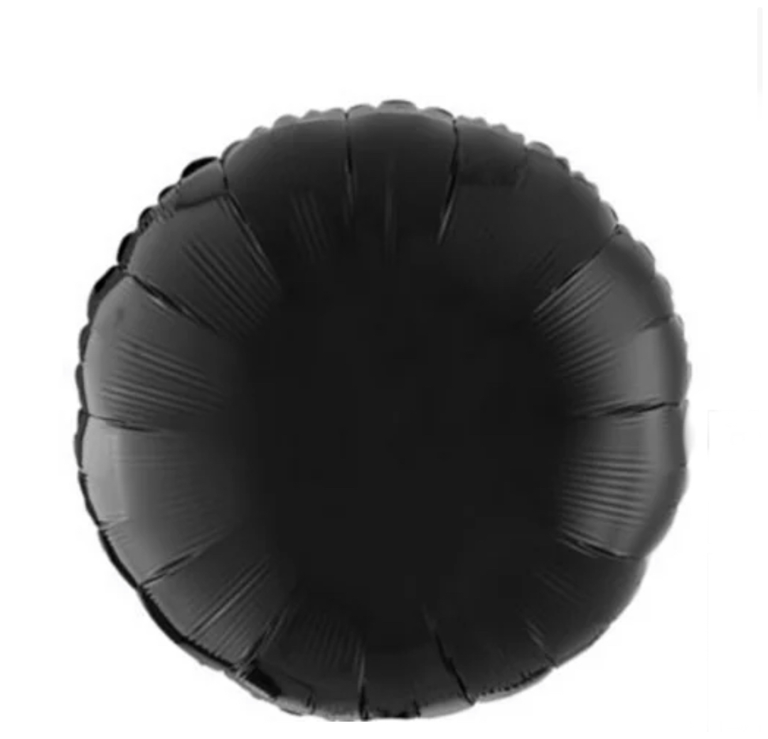 black circle balloon