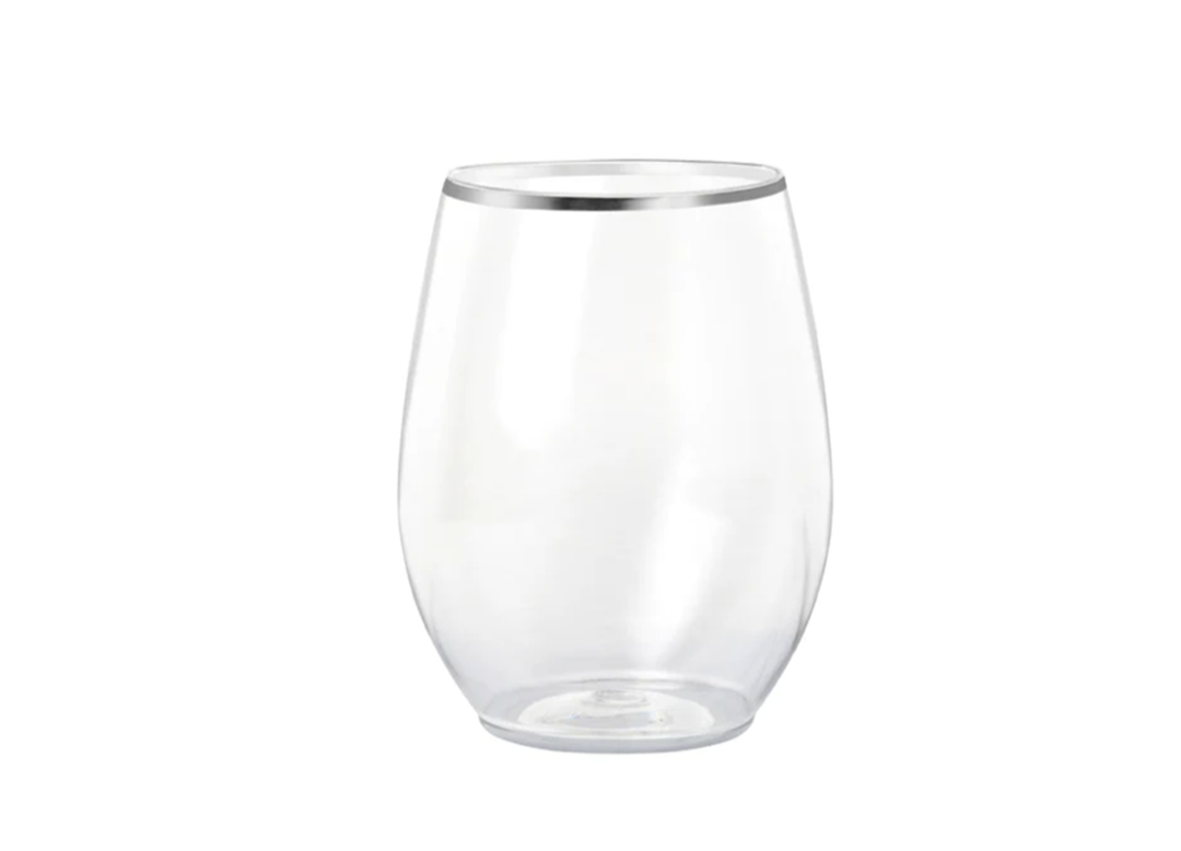 Plastic wine glass