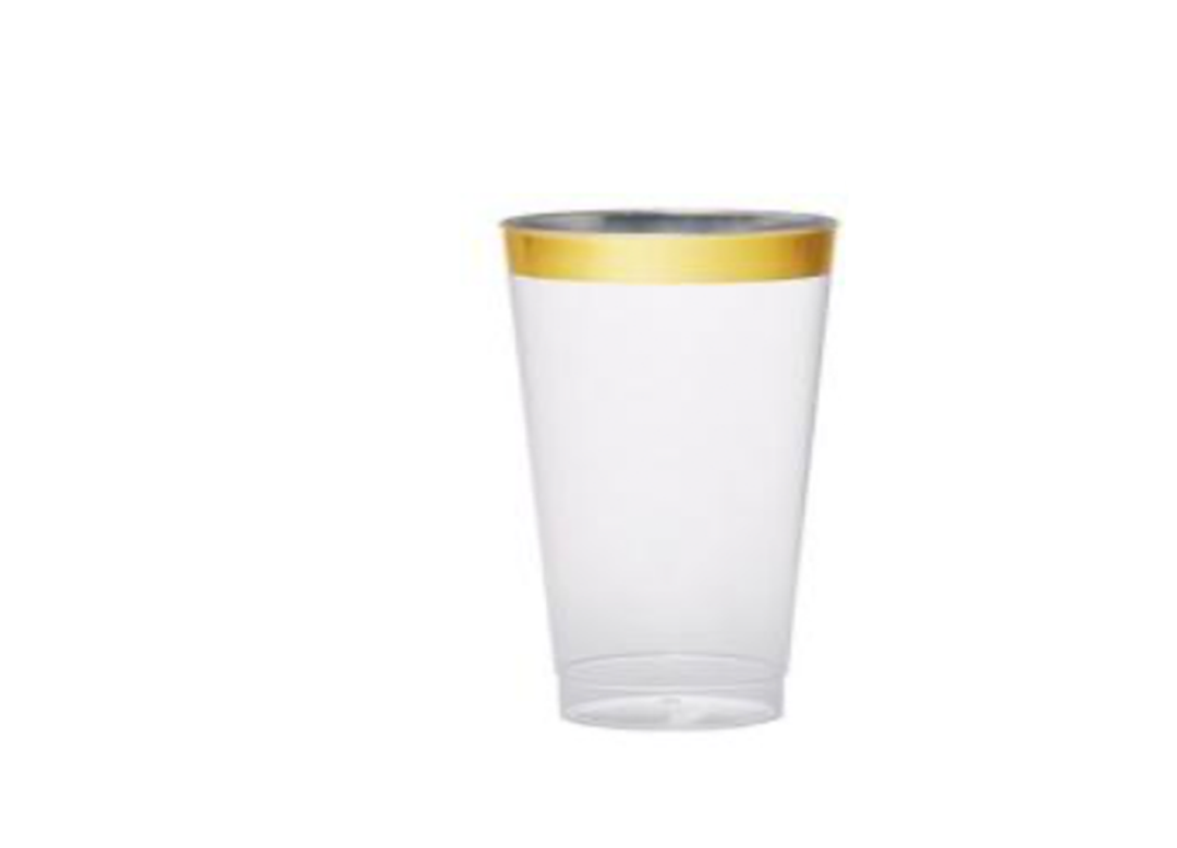 Gold trim tumblers