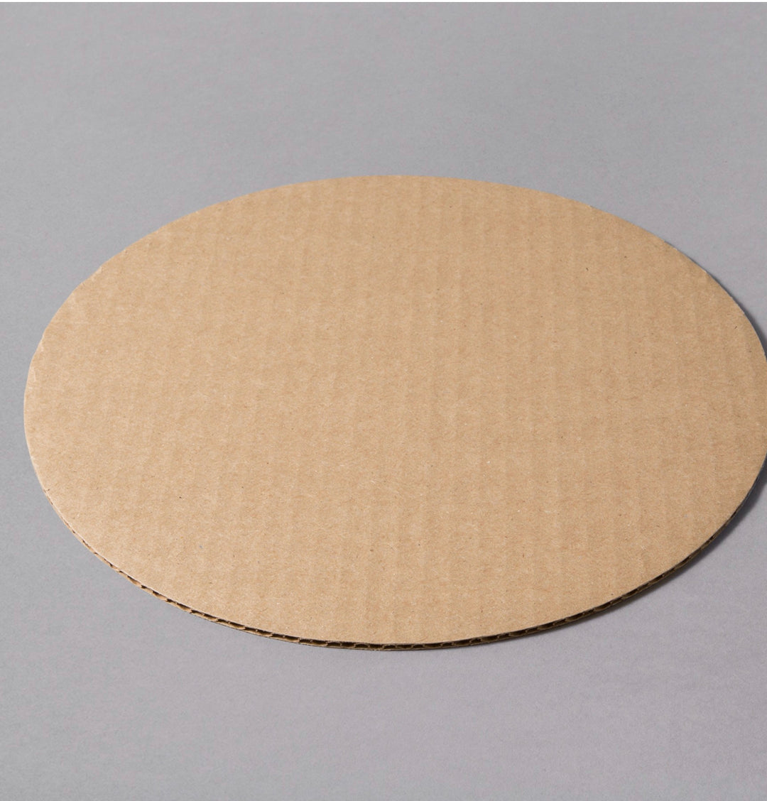 8" Corrugated Cardboard Circle White 1ct