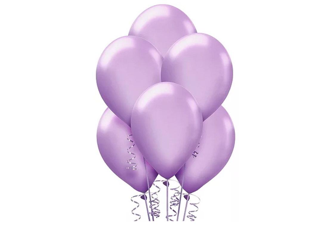 Lavender latex balloons near me 