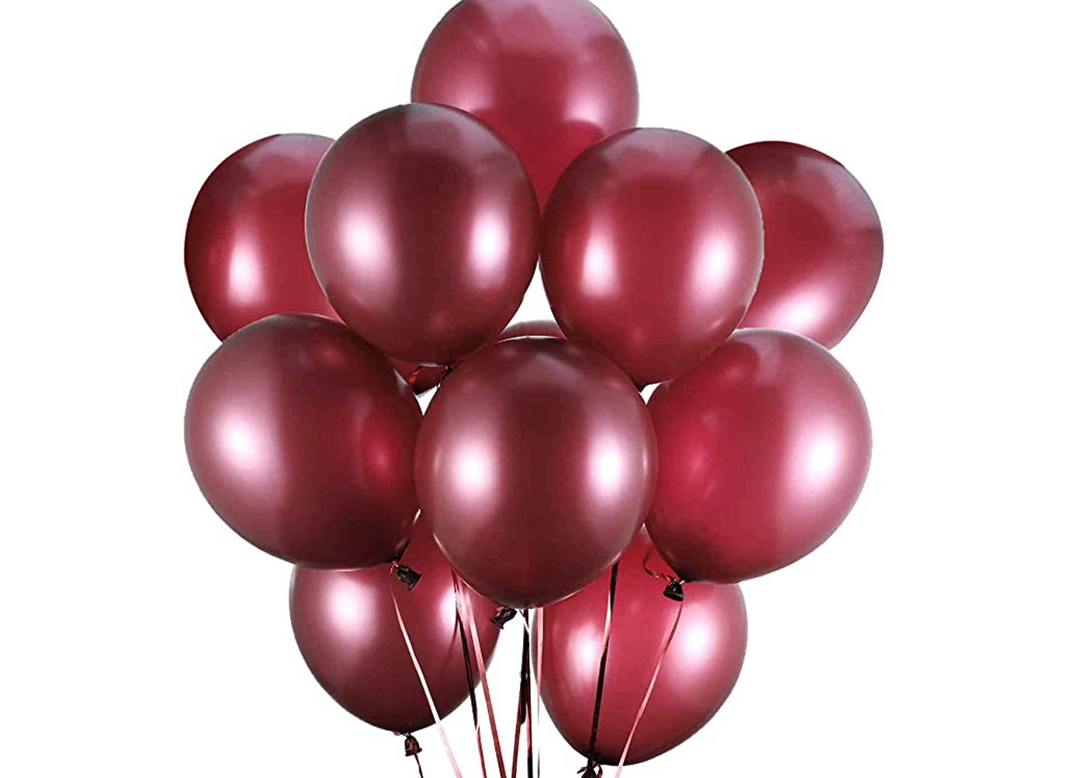 A set of vibrant latex balloons, available in various colors and sizes. Perfect for parties, celebrations, or events, they are made from durable, biodegradable material and can be filled with air or helium for versatile decorating options.