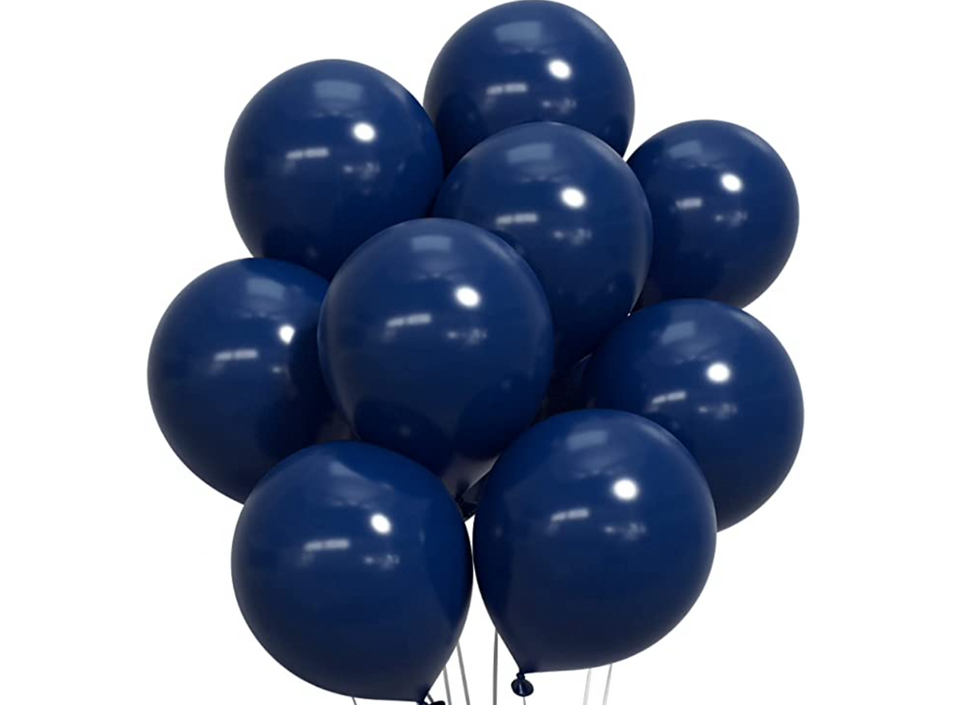 Navy latex balloons near me 