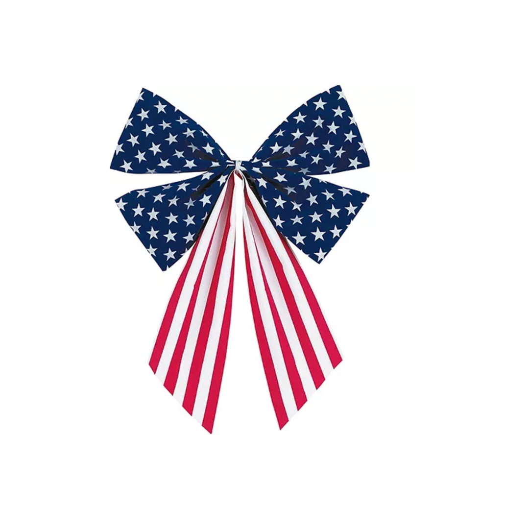 Medium Patriotic American Flag Bow