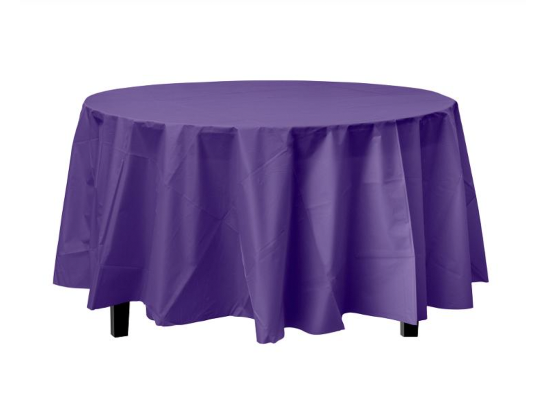 purple table cover