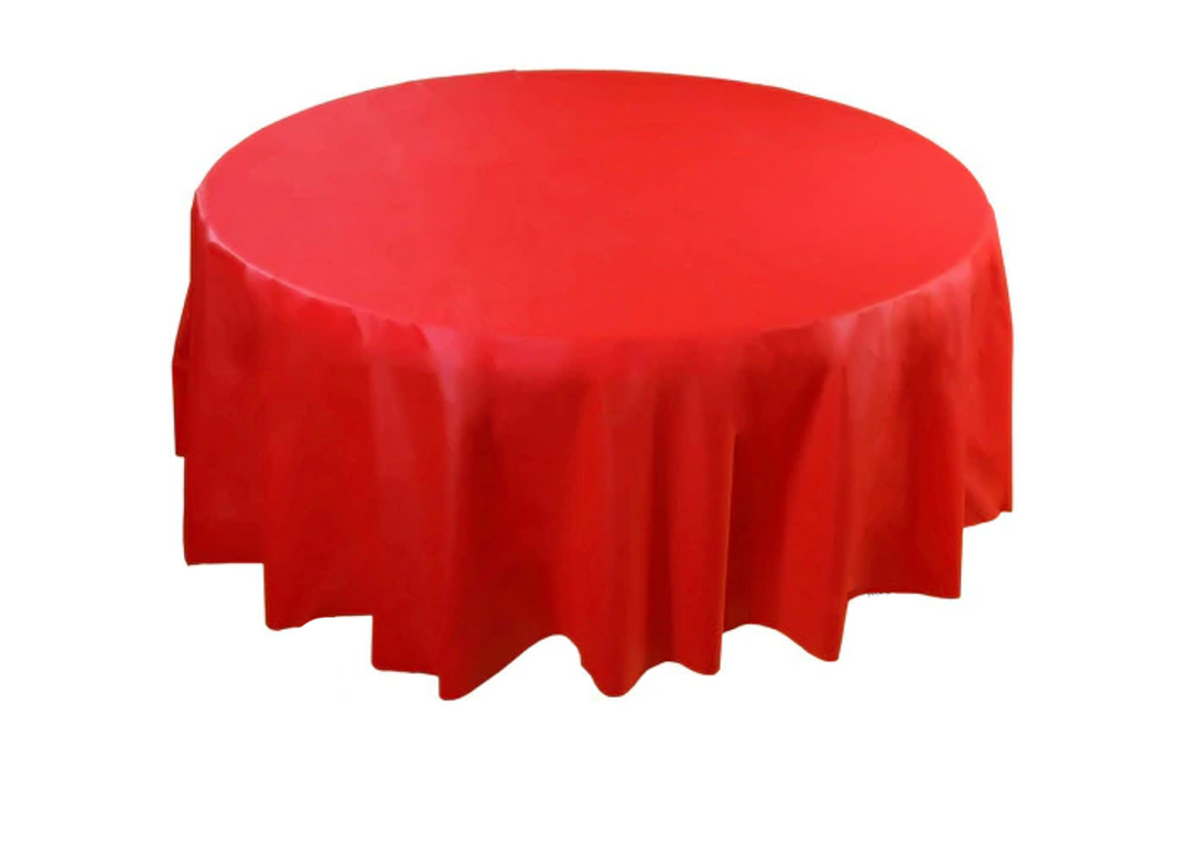 red round table cover near me