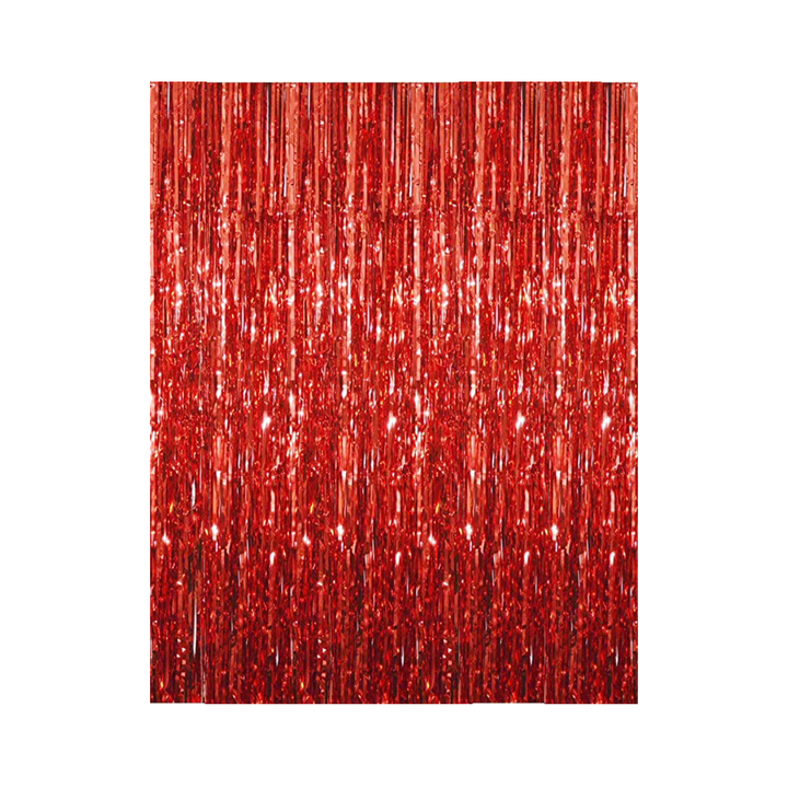 Red Fringe Curtains Party Photo booth Backdrop