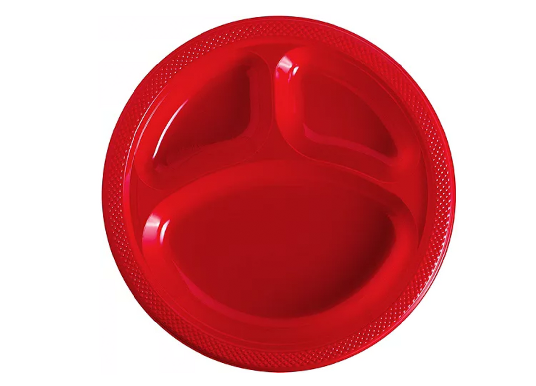 Red Divided Dinner Plates near me 