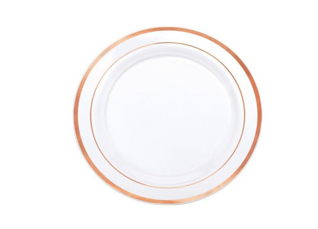 rose gold plates 