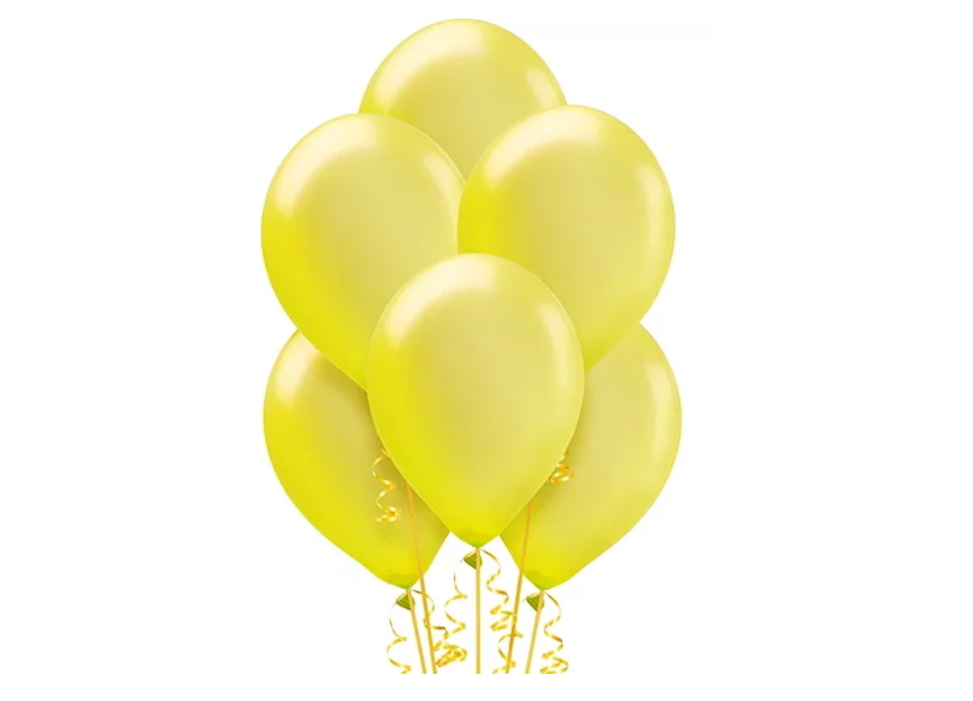 yellow latex balloons near me 